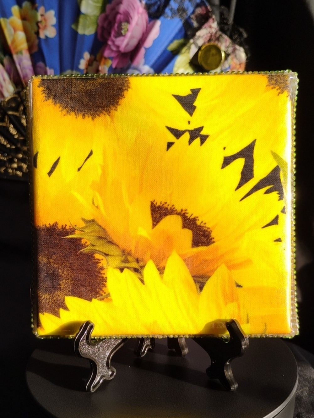 Hand Crafted Sunflower Accent Plaque